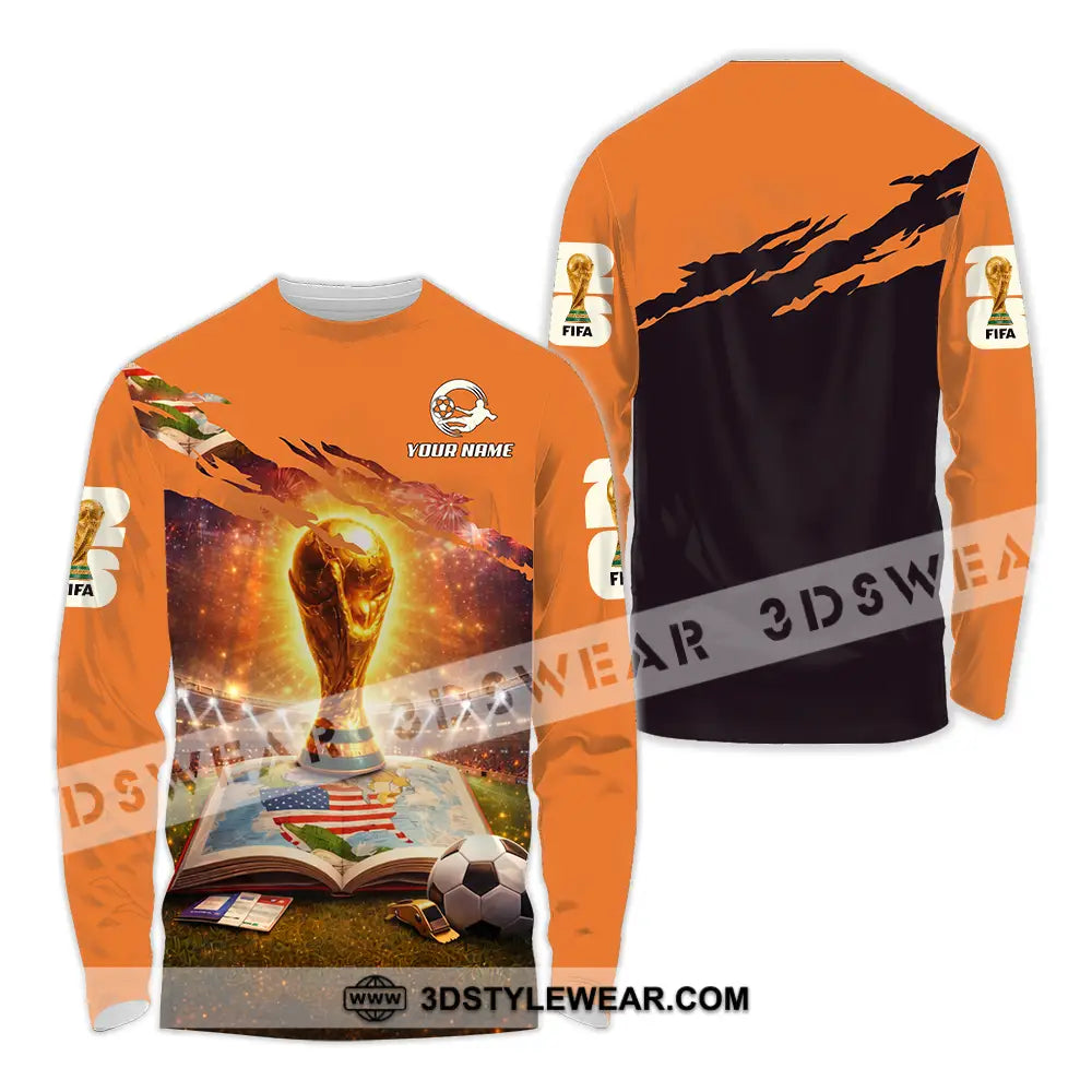 Unisex Shirt - Custom World Cup 2026 3D Shirt Long Sleeve Shirt / S T-shirt