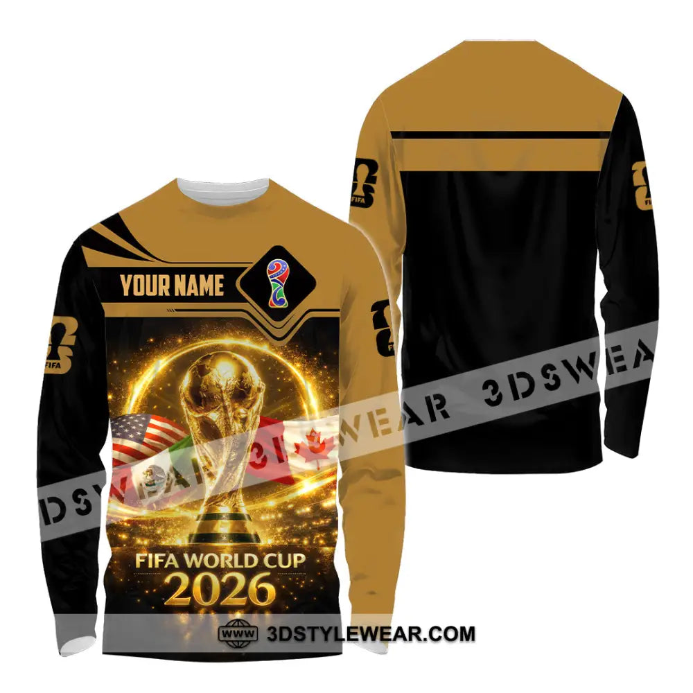 Unisex Shirt - Custom World Cup 2026 3D Shirt - Long Sleeve Shirt / S - T-shirt