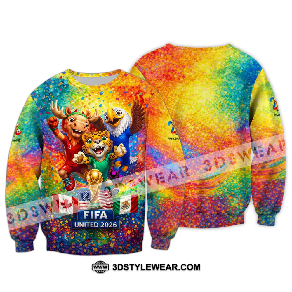 Unisex Shirt - Custom World Cup 2026 3D Shirt - Long Sleeve / S - T-shirt