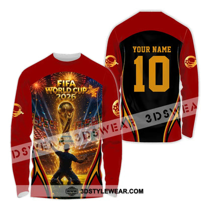 Unisex Shirt - Custom World Cup 2026 3D Shirt Long Sleeve Shirt / S T-shirt