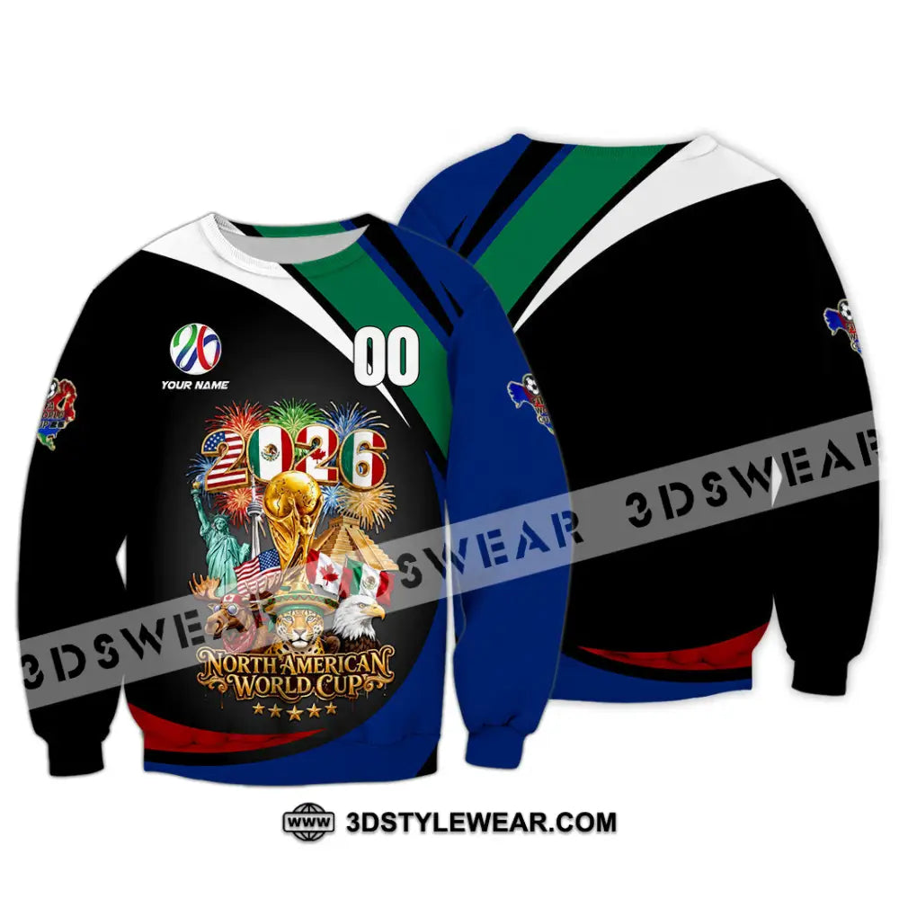 Unisex Shirt - Custom World Cup 2026 3D Shirt - Long Sleeve / S - T-shirt