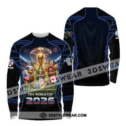 Unisex Shirt - Custom World Cup 2026 3D Shirt Long Sleeve Shirt / S T-shirt