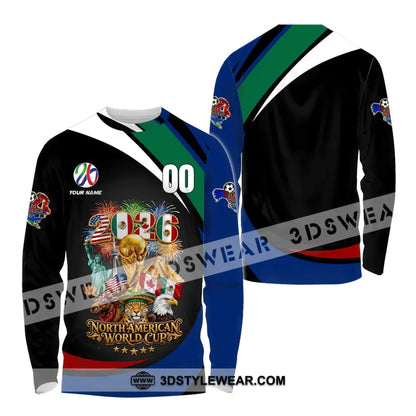 Unisex Shirt - Custom World Cup 2026 3D Shirt - Long Sleeve Shirt / S - T-shirt