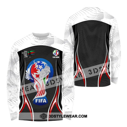 Unisex Shirt - Custom World Cup 2026 3D Shirt Long Sleeve Shirt / S T-shirt