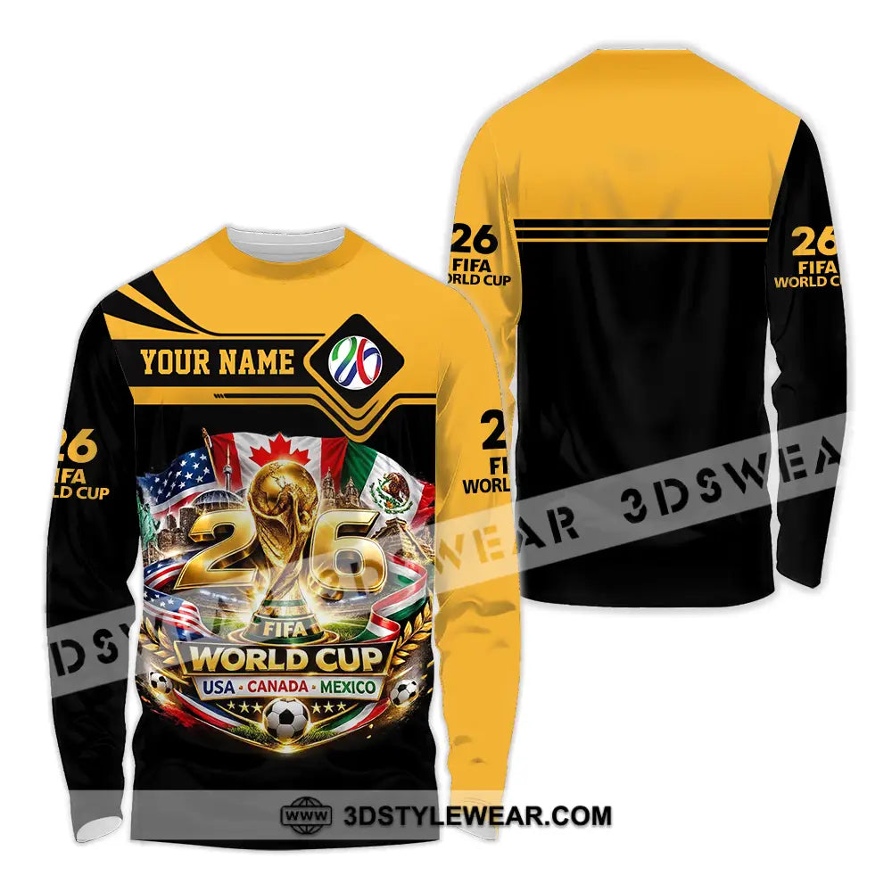 Unisex Shirt - Custom World Cup 2026 3D Shirt - Long Sleeve Shirt / S - T-shirt