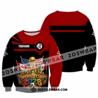 Unisex Shirt - Custom World Cup 2026 3D Shirt - Long Sleeve / S - T-shirt