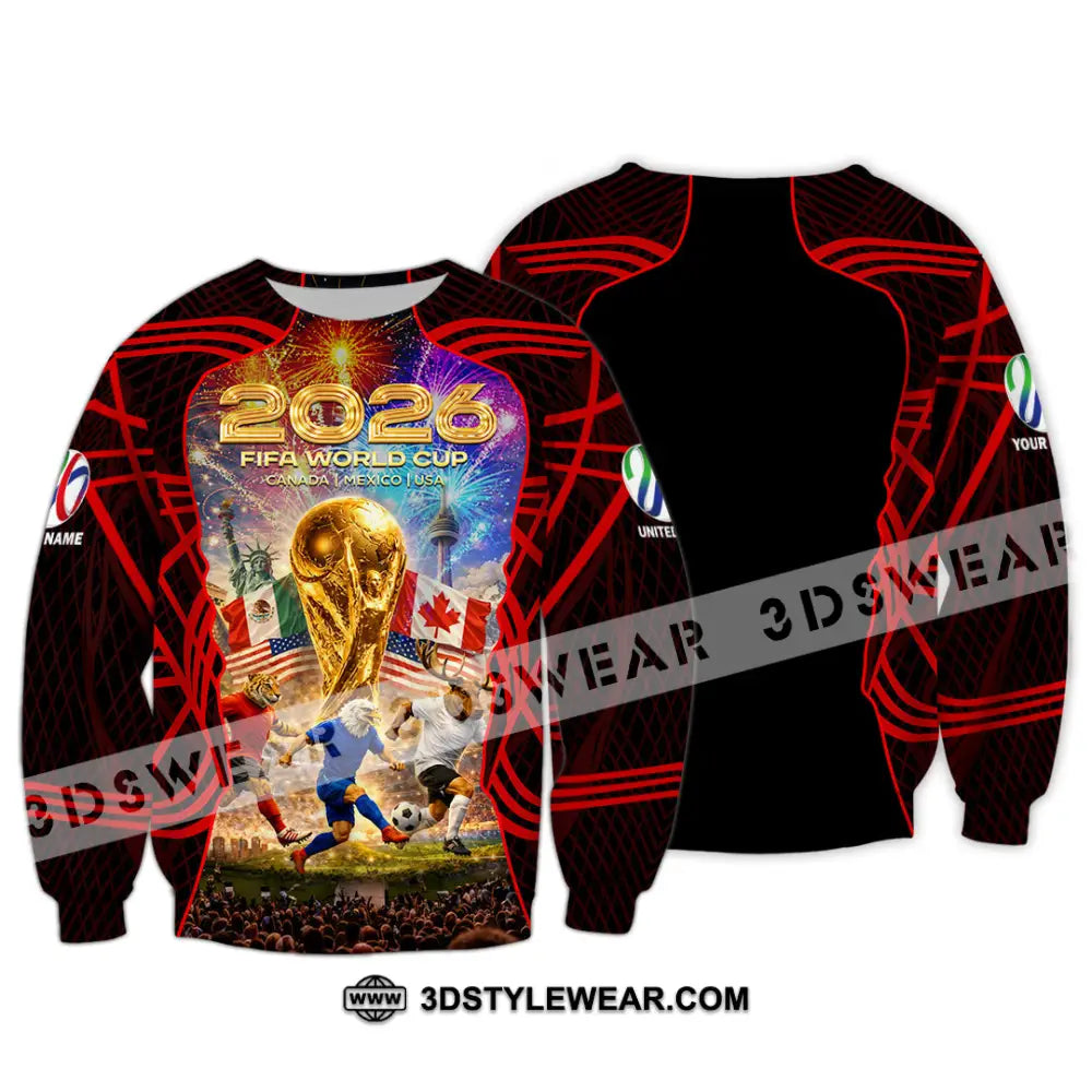 Unisex Shirt - Custom World Cup 2026 3D Shirt Long Sleeve / S T-shirt