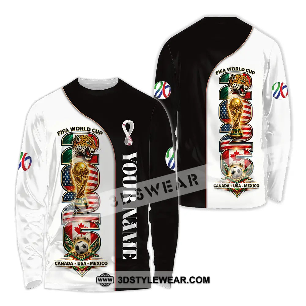 Unisex Shirt - Custom World Cup 2026 3D Shirt Long Sleeve Shirt / S T-shirt