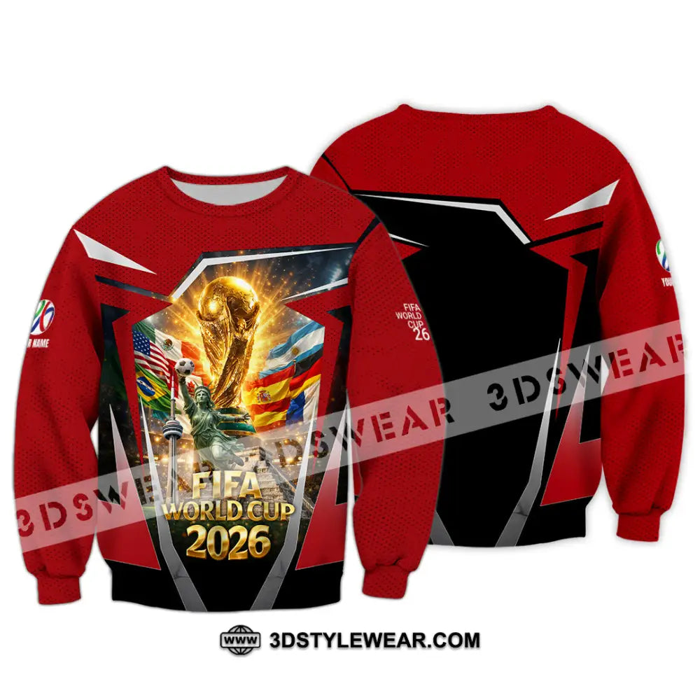 Unisex Shirt - Custom World Cup 2026 3D Shirt Long Sleeve / S T-shirt