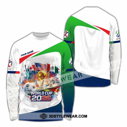 Unisex Shirt - Custom World Cup 2026 3D Shirt Long Sleeve Shirt / S T-shirt