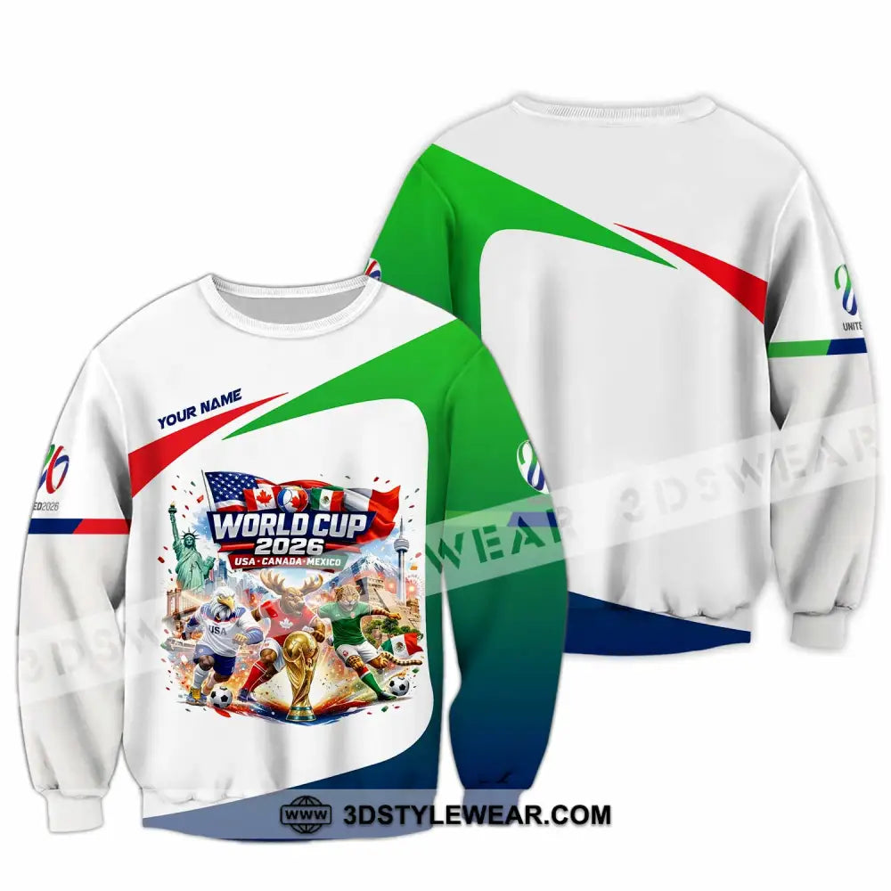Unisex Shirt - Custom World Cup 2026 3D Shirt Long Sleeve / S T-shirt