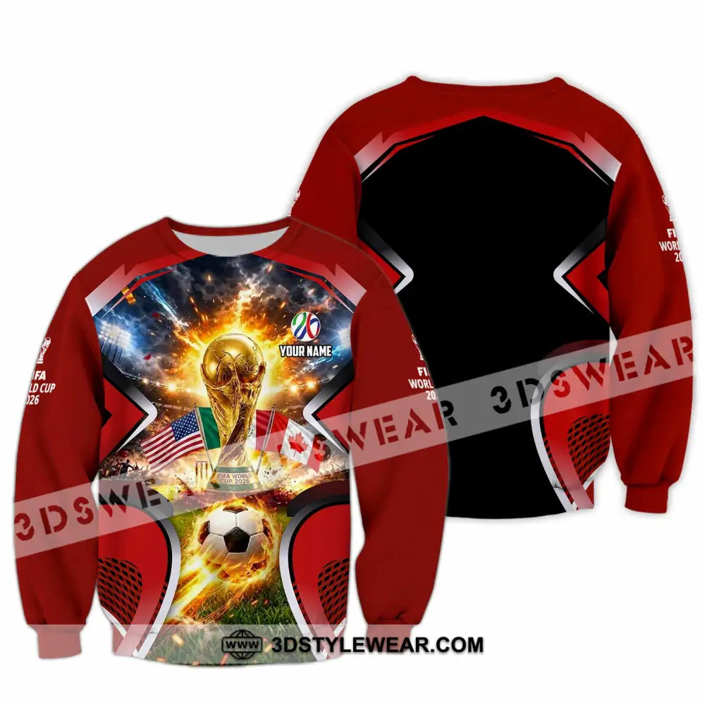 Unisex Shirt - Custom World Cup 2026 3D Shirt - Long Sleeve / S - T-shirt