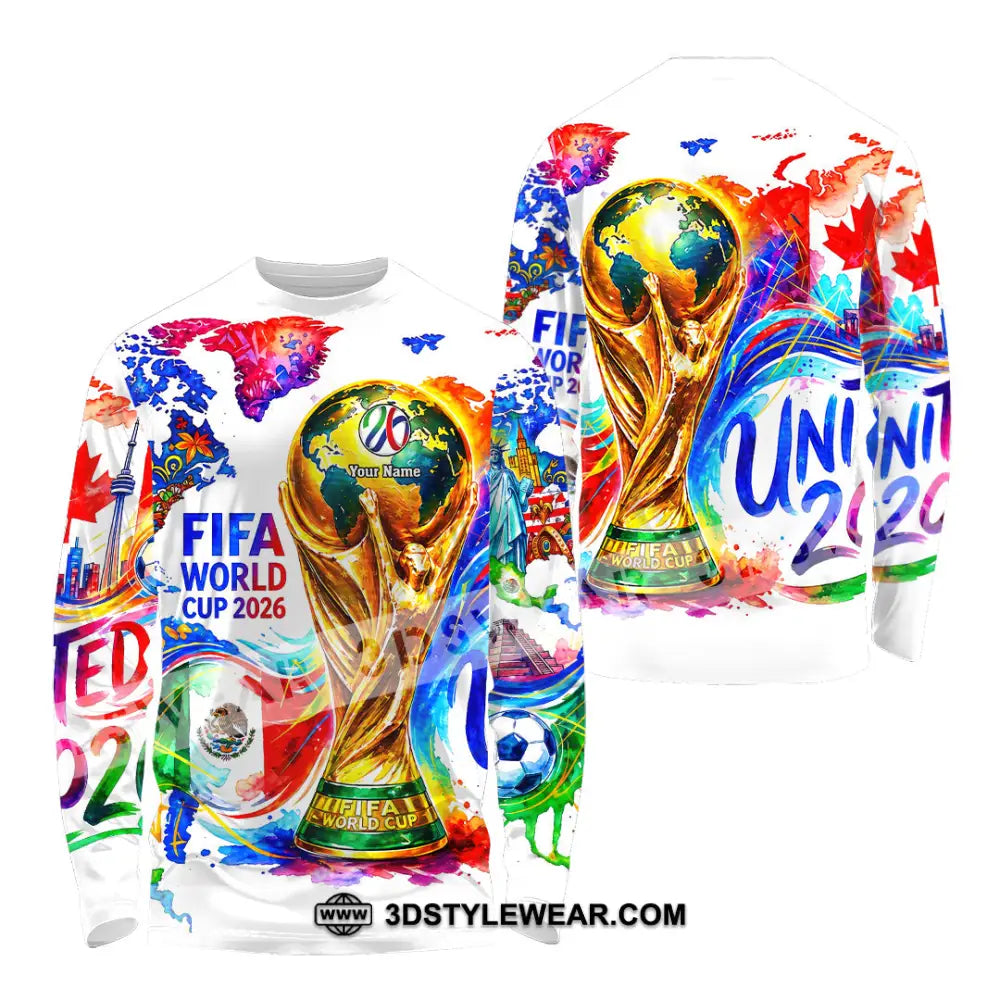 Unisex Shirt - Custom World Cup 2026 3D Shirt - Long Sleeve Shirt / S - T-shirt