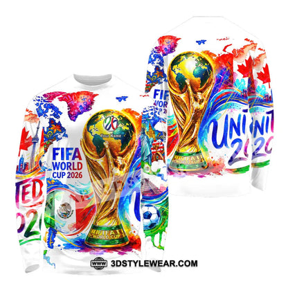 Unisex Shirt - Custom World Cup 2026 3D Shirt - Long Sleeve Shirt / S - T-shirt