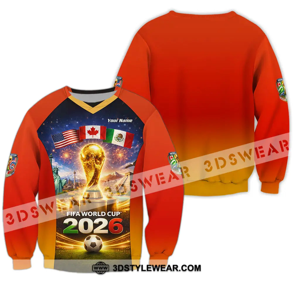 Unisex Shirt - Custom World Cup 2026 3D Shirt Long Sleeve / S T-shirt