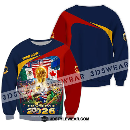 Unisex Shirt - Custom World Cup 2026 3D Shirt Long Sleeve / S T-shirt