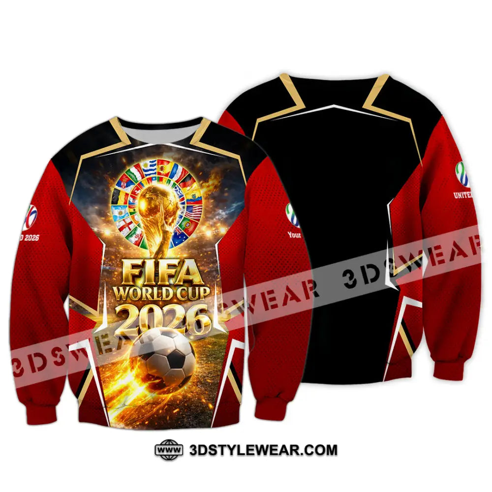 Unisex Shirt - Custom World Cup 2026 3D Shirt - Long Sleeve / S - T-shirt