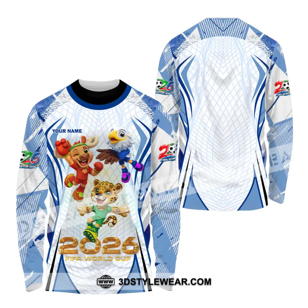 Unisex Shirt - Custom World Cup 2026 3D Shirt Long Sleeve Shirt / S T-shirt