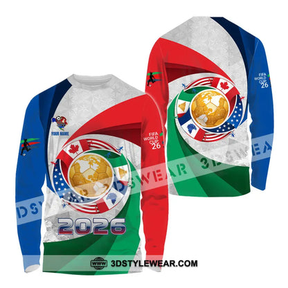 Unisex Shirt - Custom World Cup 2026 3D Shirt Long Sleeve Shirt / S T-shirt