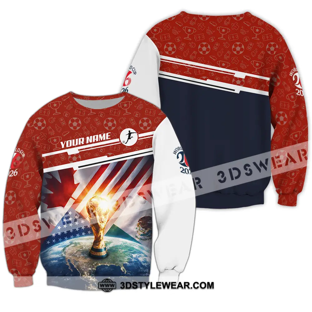 Unisex Shirt - Custom World Cup 2026 3D Shirt Long Sleeve / S T-shirt