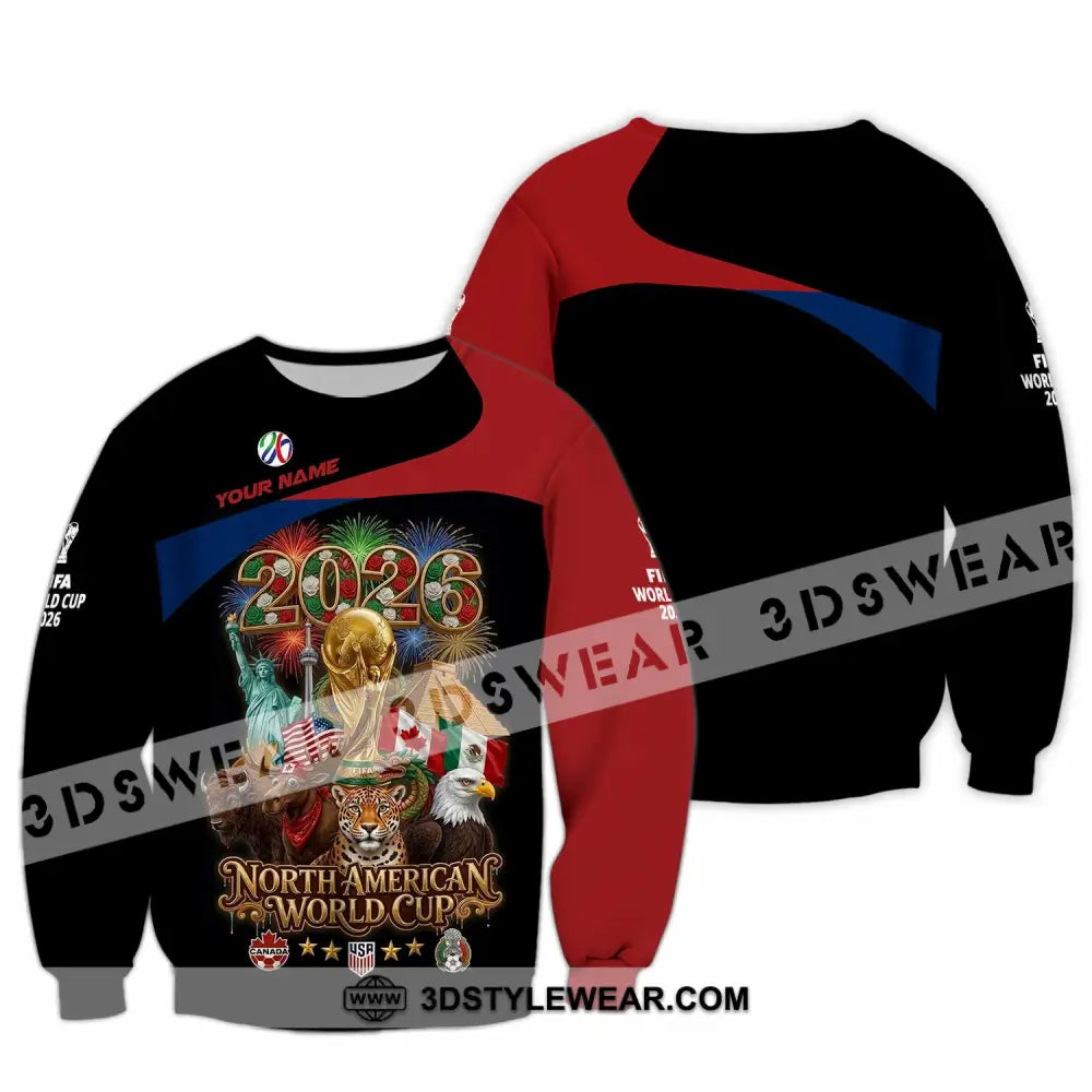 Unisex Shirt - Custom World Cup 2026 3D Shirt - Long Sleeve / S - T-shirt