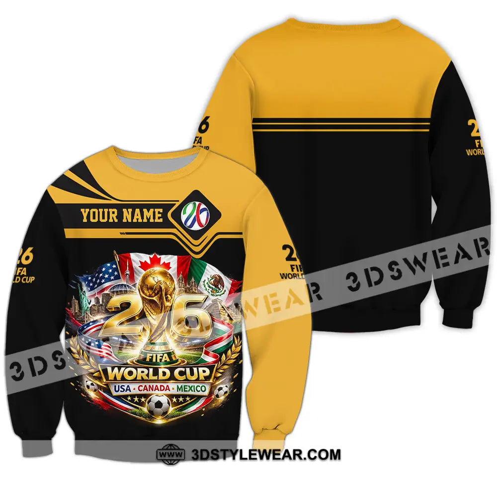 Unisex Shirt - Custom World Cup 2026 3D Shirt - Long Sleeve / S - T-shirt