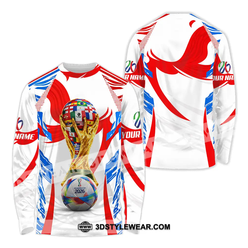Unisex Shirt - Custom World Cup 2026 3D Shirt Long Sleeve Shirt / S T-shirt