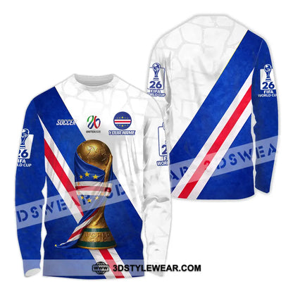 Unisex Shirt - Custom World Cup 2026 3D Shirt Long Sleeve Shirt / S T-shirt