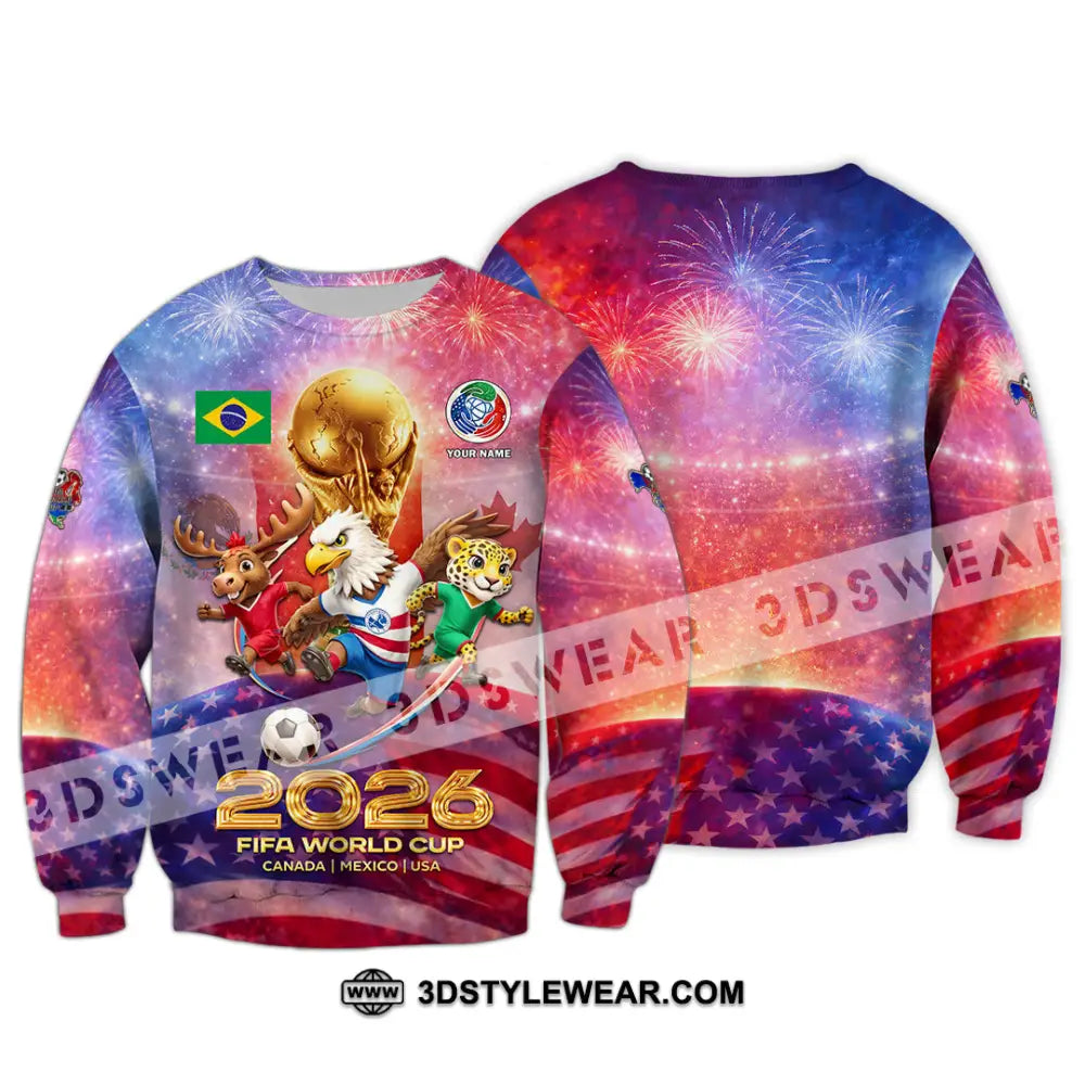 Unisex Shirt - Custom World Cup 2026 3D Shirt Long Sleeve / S T-shirt