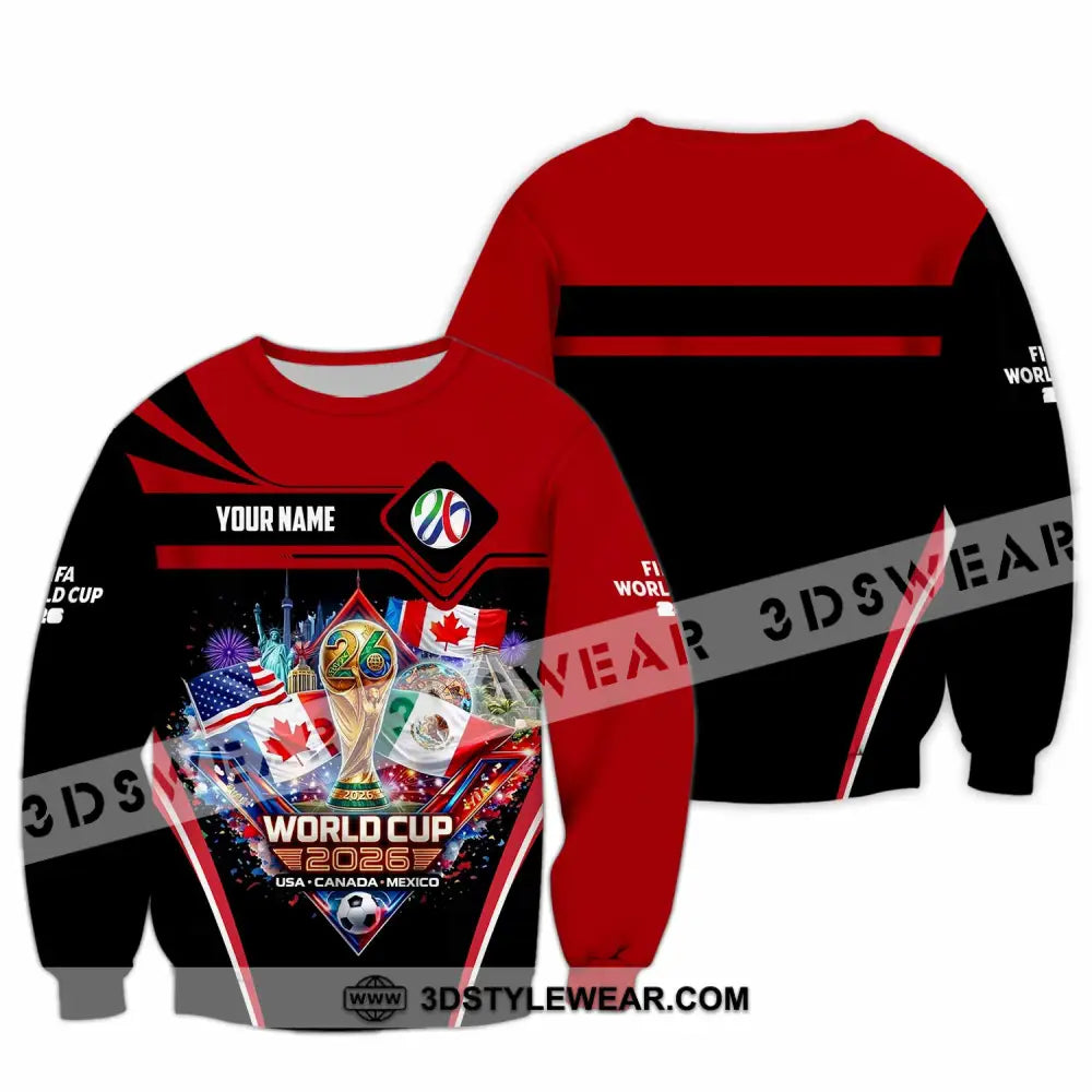 Unisex Shirt - Custom World Cup 2026 3D Shirt Long Sleeve / S T-shirt