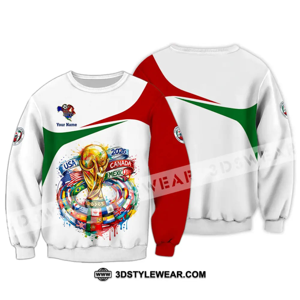 Unisex Shirt - Custom World Cup 2026 3D Shirt - Long Sleeve / S - T-shirt