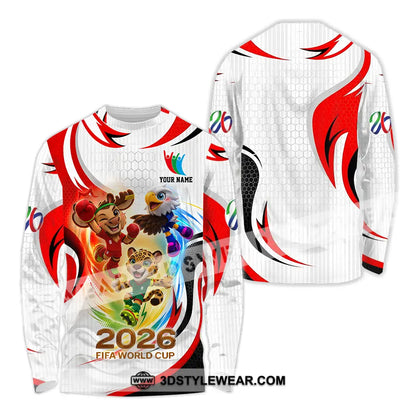 Unisex Shirt - Custom World Cup 2026 3D Shirt Long Sleeve Shirt / S T-shirt