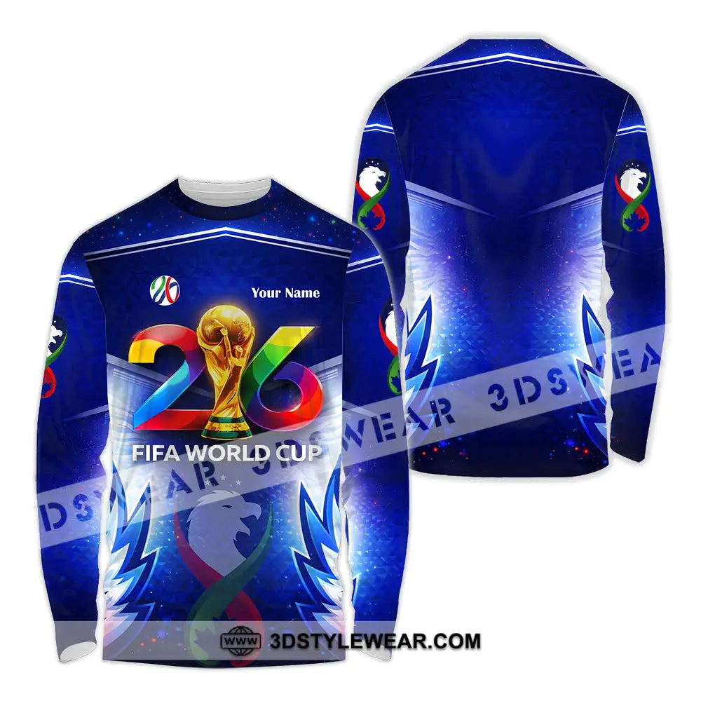 Unisex Shirt - Custom World Cup 2026 3D Shirt Long Sleeve Shirt / S T-shirt