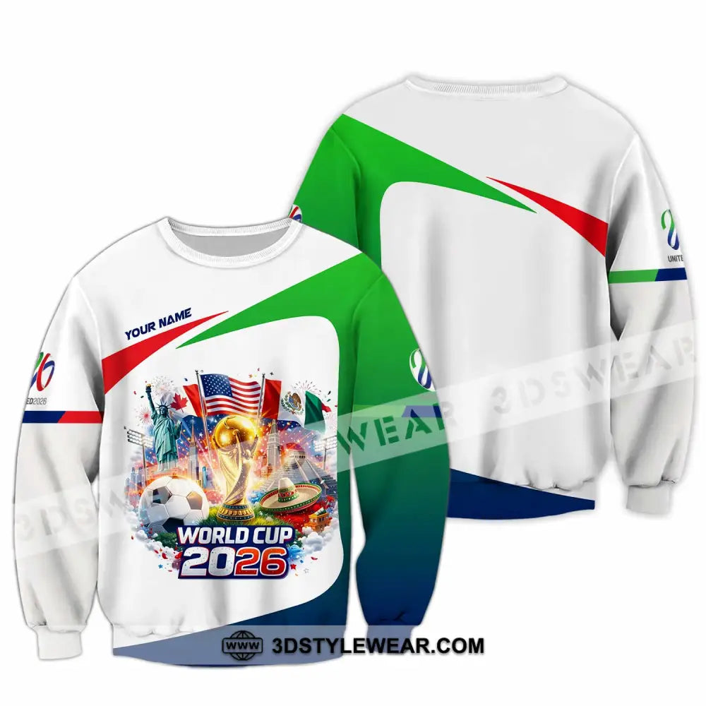 Unisex Shirt - Custom World Cup 2026 3D Shirt Long Sleeve / S T-shirt