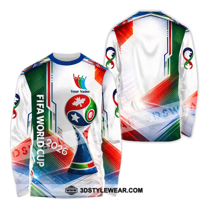 Unisex Shirt - Custom World Cup 2026 3D Shirt Long Sleeve Shirt / S T-shirt