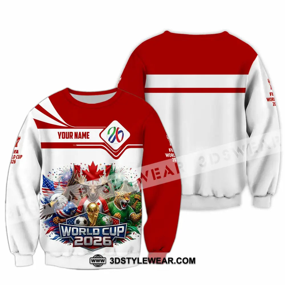 Unisex Shirt - Custom World Cup 2026 3D Shirt - Long Sleeve / S - T-shirt