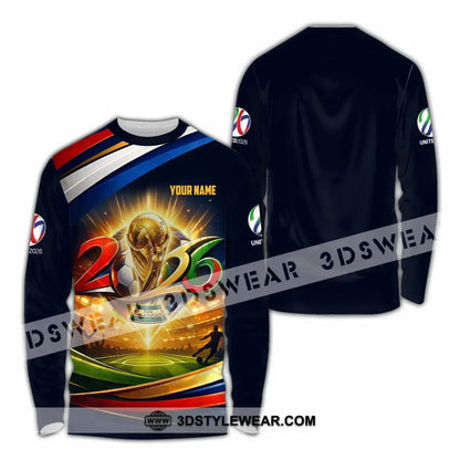 Unisex Shirt - Custom World Cup 2026 3D Shirt - Long Sleeve Shirt / S - T-shirt