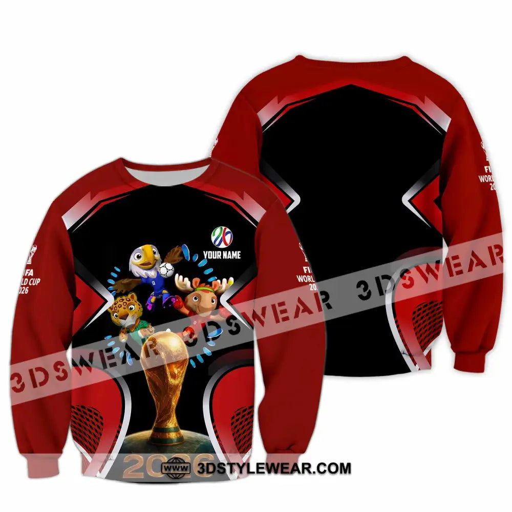 Unisex Shirt - Custom World Cup 2026 3D Shirt - Long Sleeve / S - T-shirt