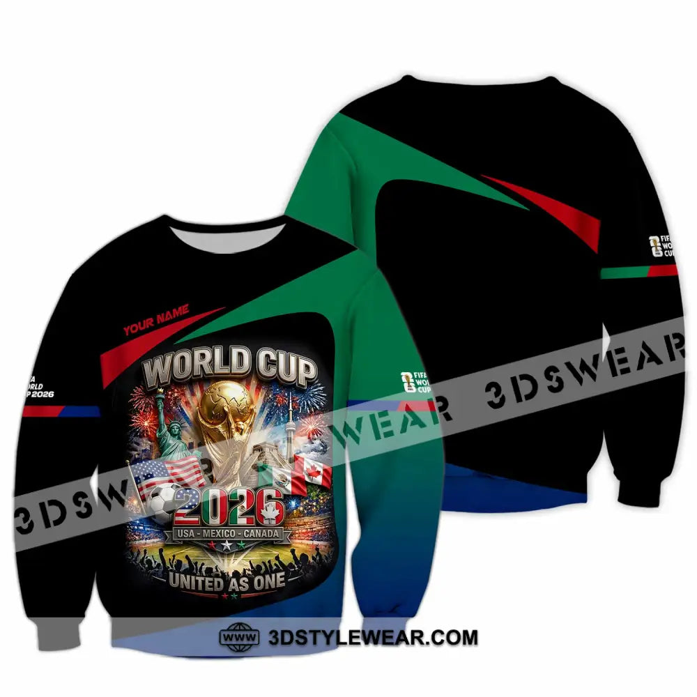 Unisex Shirt - Custom World Cup 2026 3D Shirt Long Sleeve / S T-shirt
