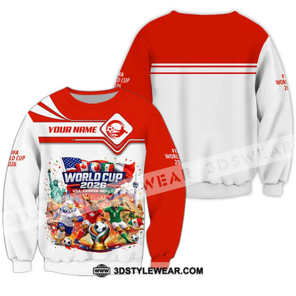 Unisex Shirt - Custom World Cup 2026 3D Shirt Long Sleeve / S T-shirt