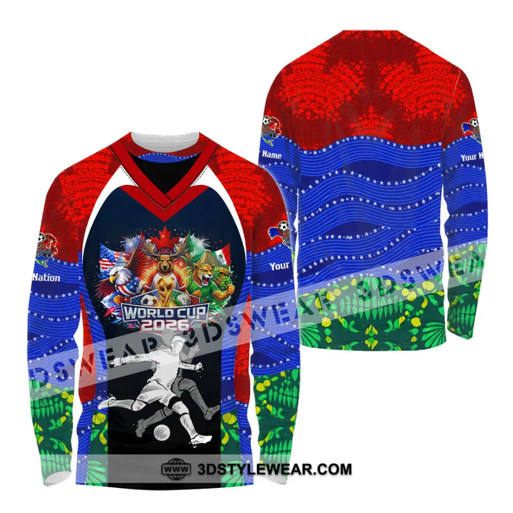 Unisex Shirt - Custom World Cup 2026 3D Shirt - Long Sleeve Shirt / S - T-shirt