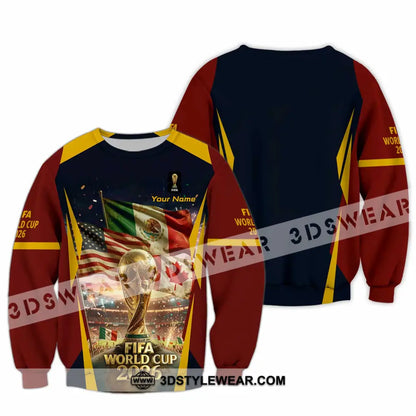 Unisex Shirt - Custom World Cup 2026 3D Shirt Long Sleeve / S T-shirt