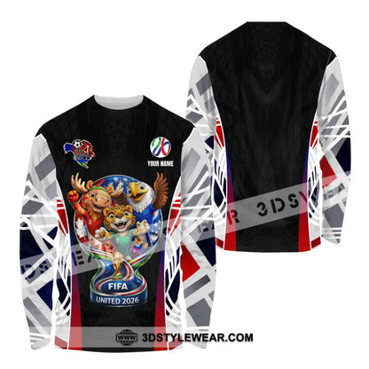 Unisex Shirt - Custom World Cup 2026 3D Shirt Long Sleeve Shirt / S T-shirt