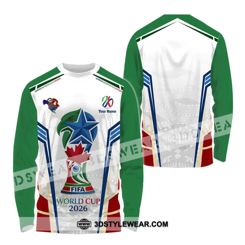 Unisex Shirt - Custom World Cup 2026 3D Shirt - Long Sleeve Shirt / S - T-shirt