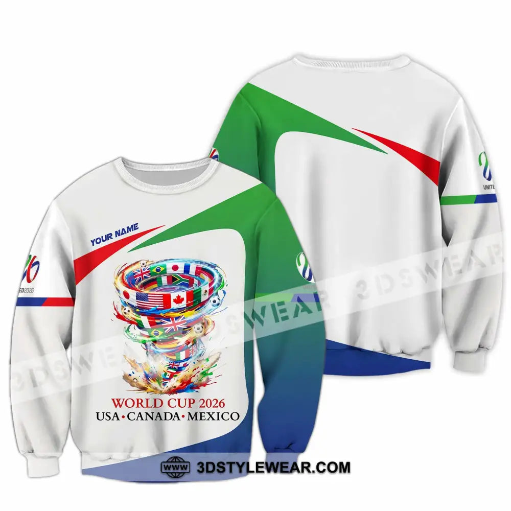 Unisex Shirt - Custom World Cup 2026 3D Shirt Long Sleeve / S T-shirt