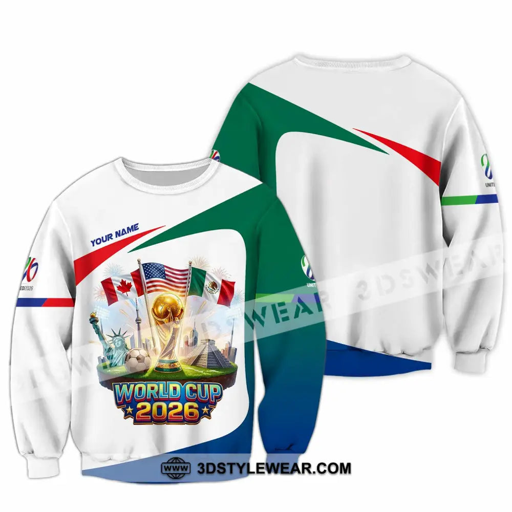 Unisex Shirt - Custom World Cup 2026 3D Shirt Long Sleeve / S T-shirt