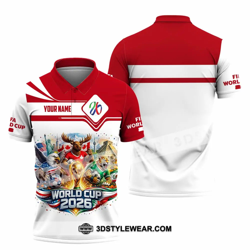 Unisex Shirt - Custom World Cup 2026 3D Shirt Polo Shirt / S T-shirt
