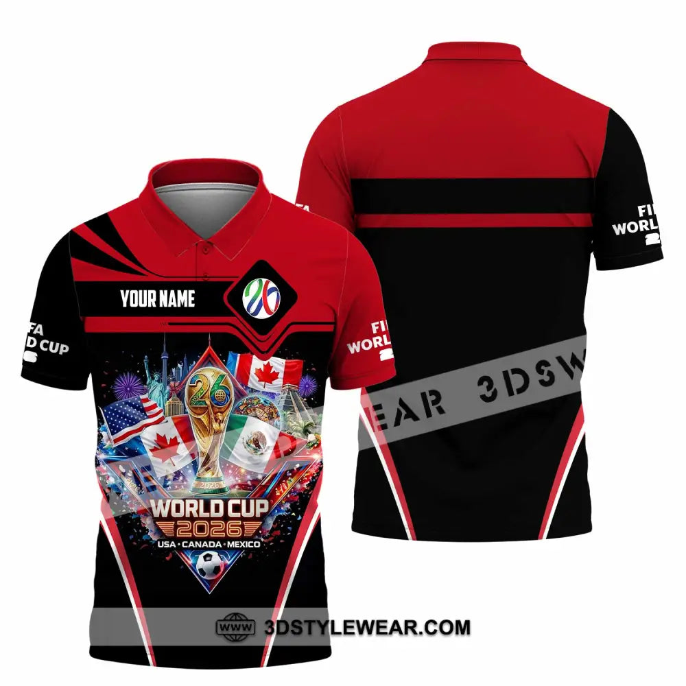 Unisex Shirt - Custom World Cup 2026 3D Shirt Polo Shirt / S T-shirt