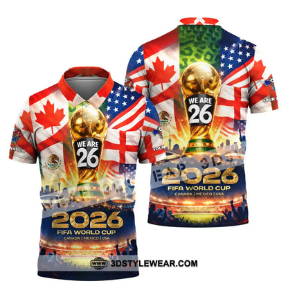 Unisex Shirt - Custom World Cup 2026 3D Shirt Polo Shirt / S T-shirt