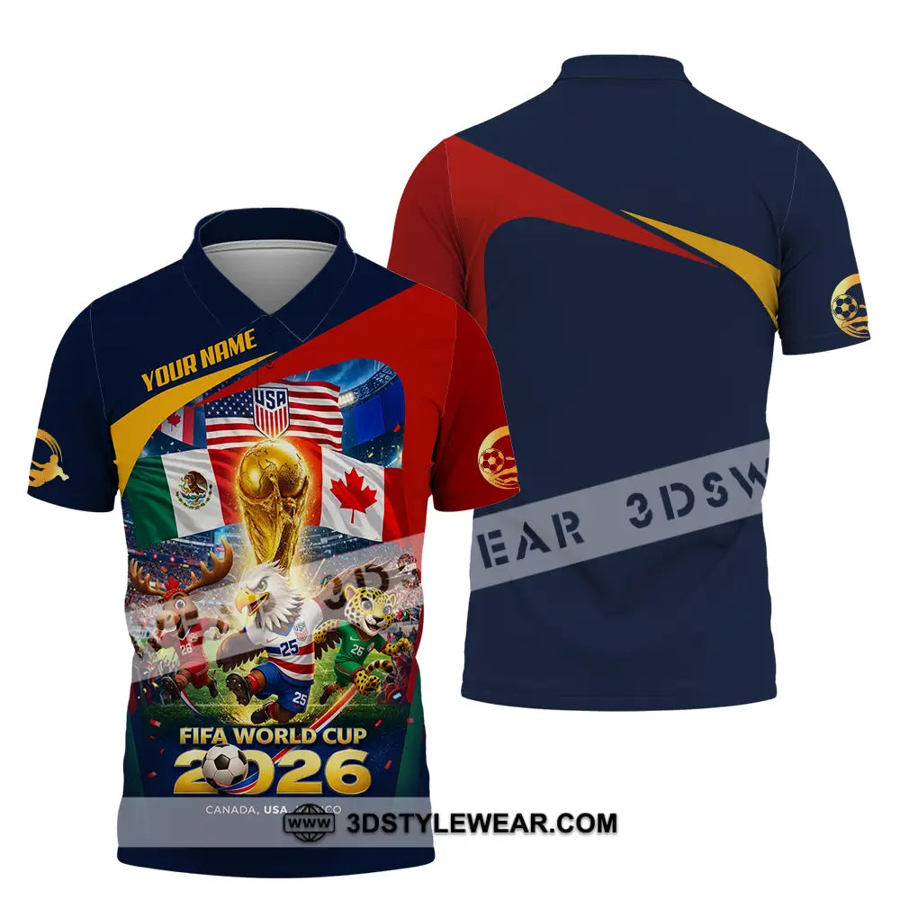 Unisex Shirt - Custom World Cup 2026 3D Shirt Polo Shirt / S T-shirt